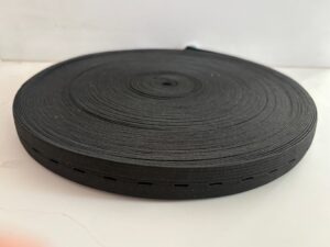 20 mm fekete lyukas gumi pertli