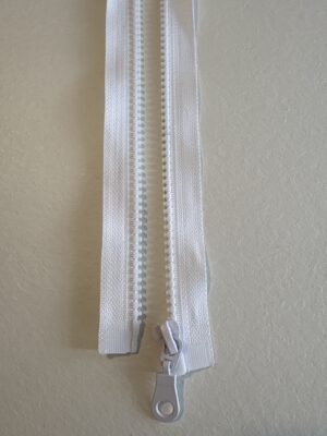 GT10 bontható műanyag zipzár 50 cm fehér