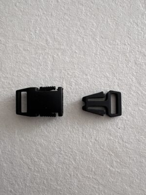 Heveder csat 1 cm fekete