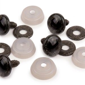 Biztonsági szem 3D csillogós átlátszó 12mm